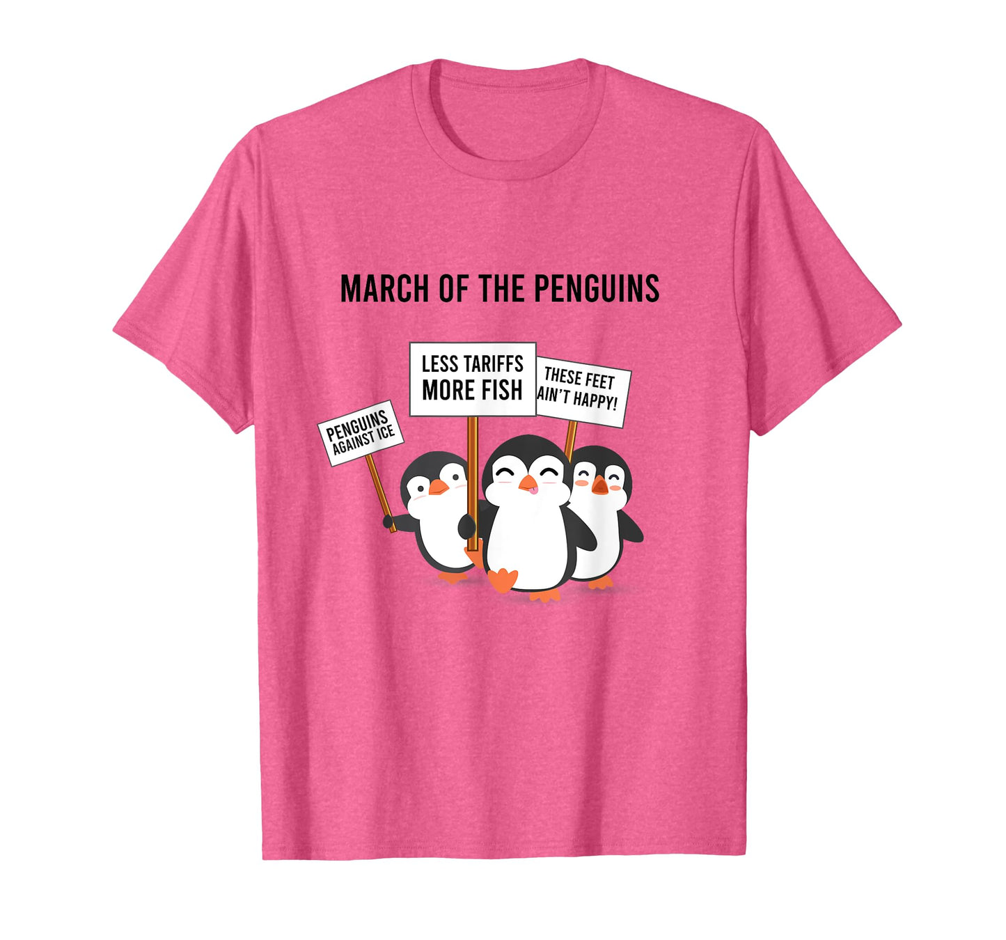Penguins Protest March T-Shirt