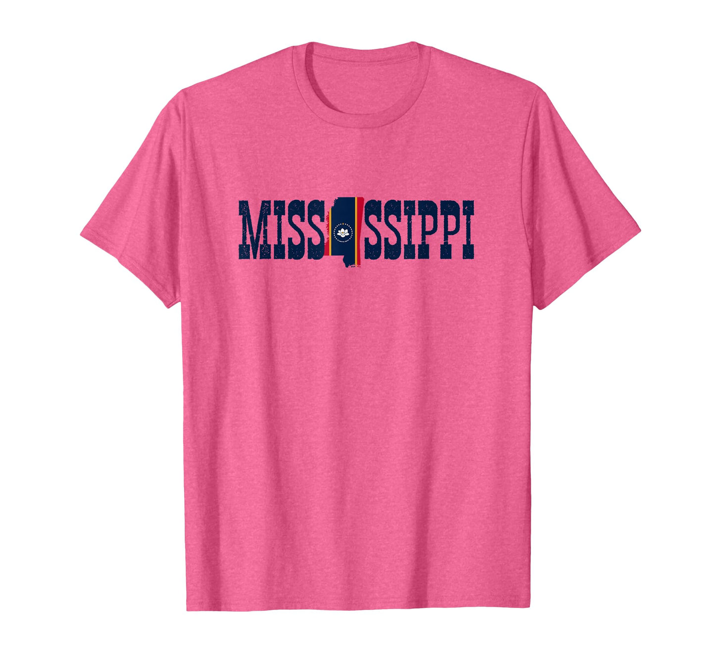 Jersey Mississippi Clothing Souvenir for Women Men Mississippi State and Mississippi Flag Pride T-Shirt