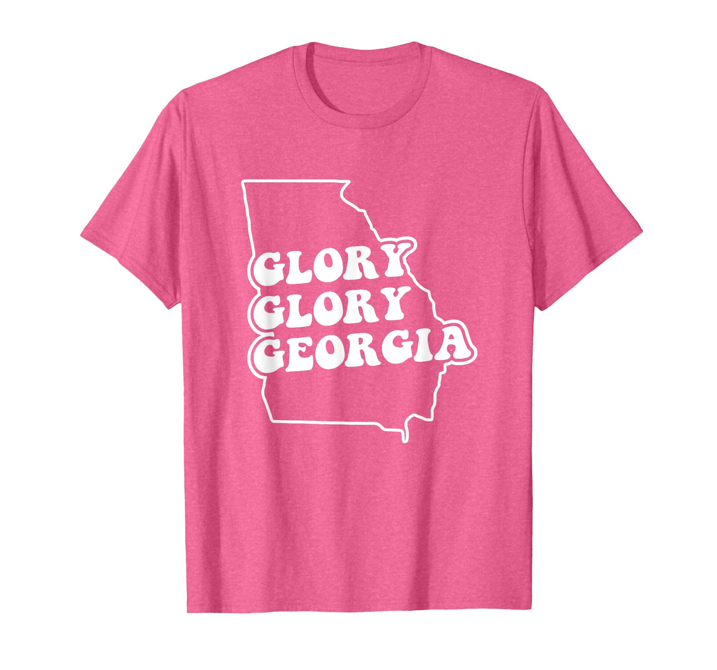Georgia fans fight song, cute Glory white on red T-Shirt