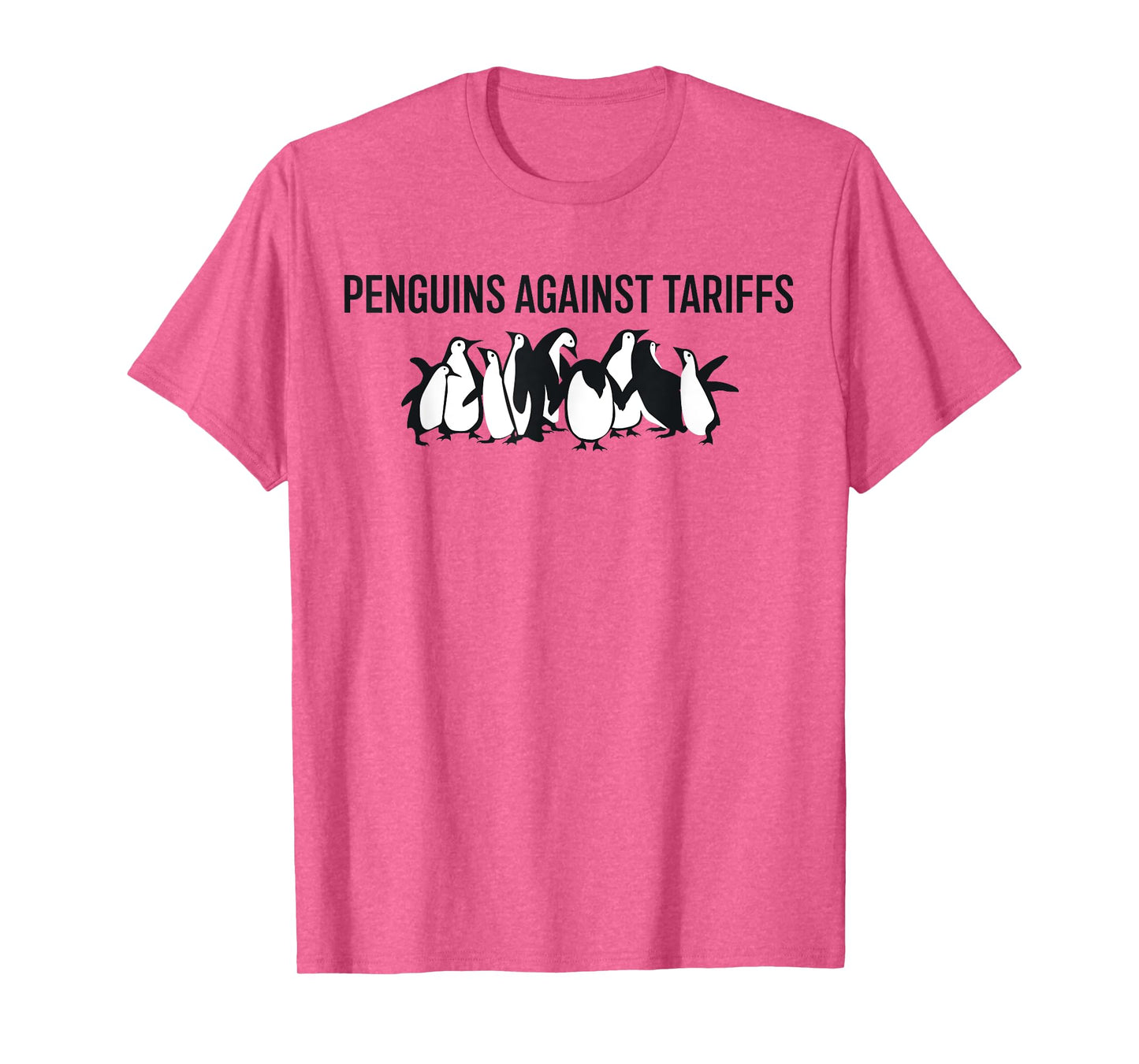Funny Penguins Against Tariffs - No Tax for Penguins T-Shirt