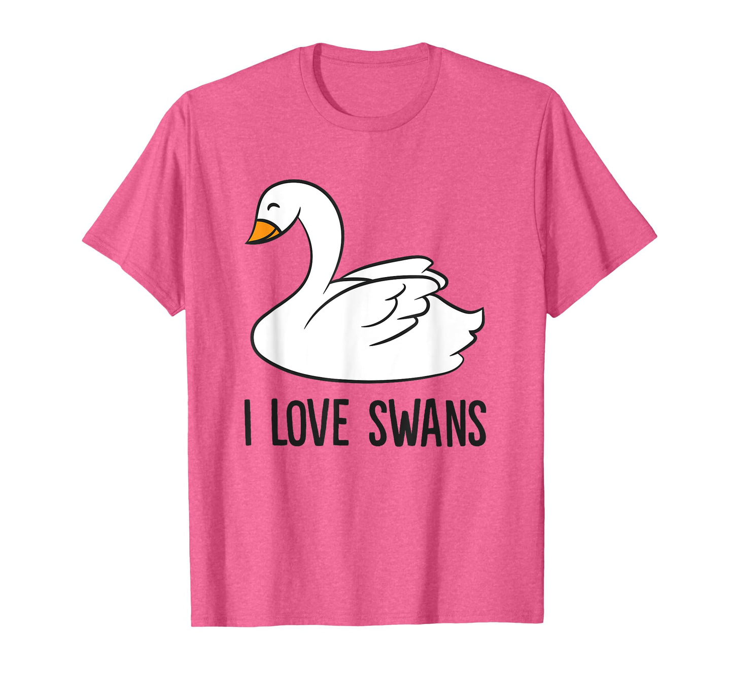 Cute Swan Drawing I Love Swans Love Swan T-Shirt