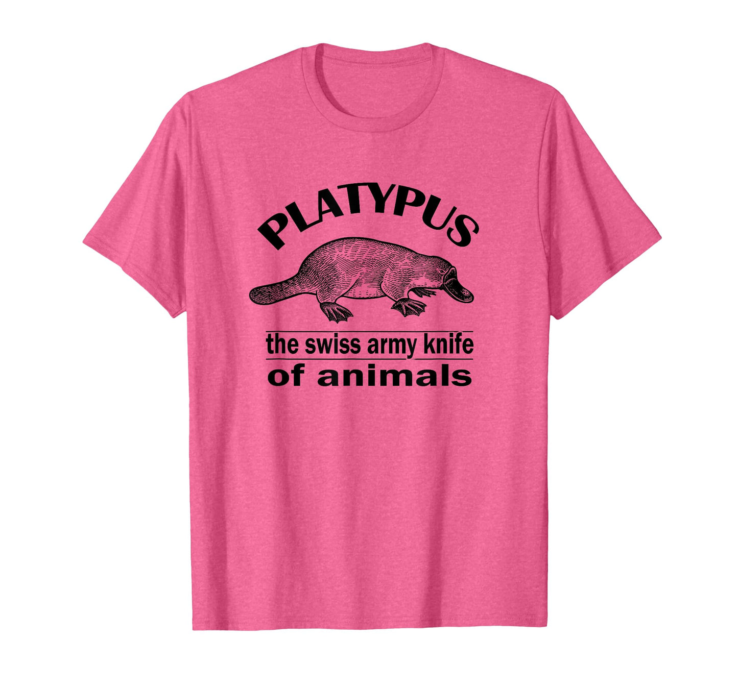 Retro Vintage Swiss Army Knife Platypus Lover T-Shirt