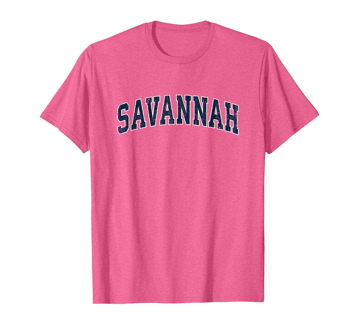 Savannah Georgia GA Vintage Sports Design Navy Design T-Shirt