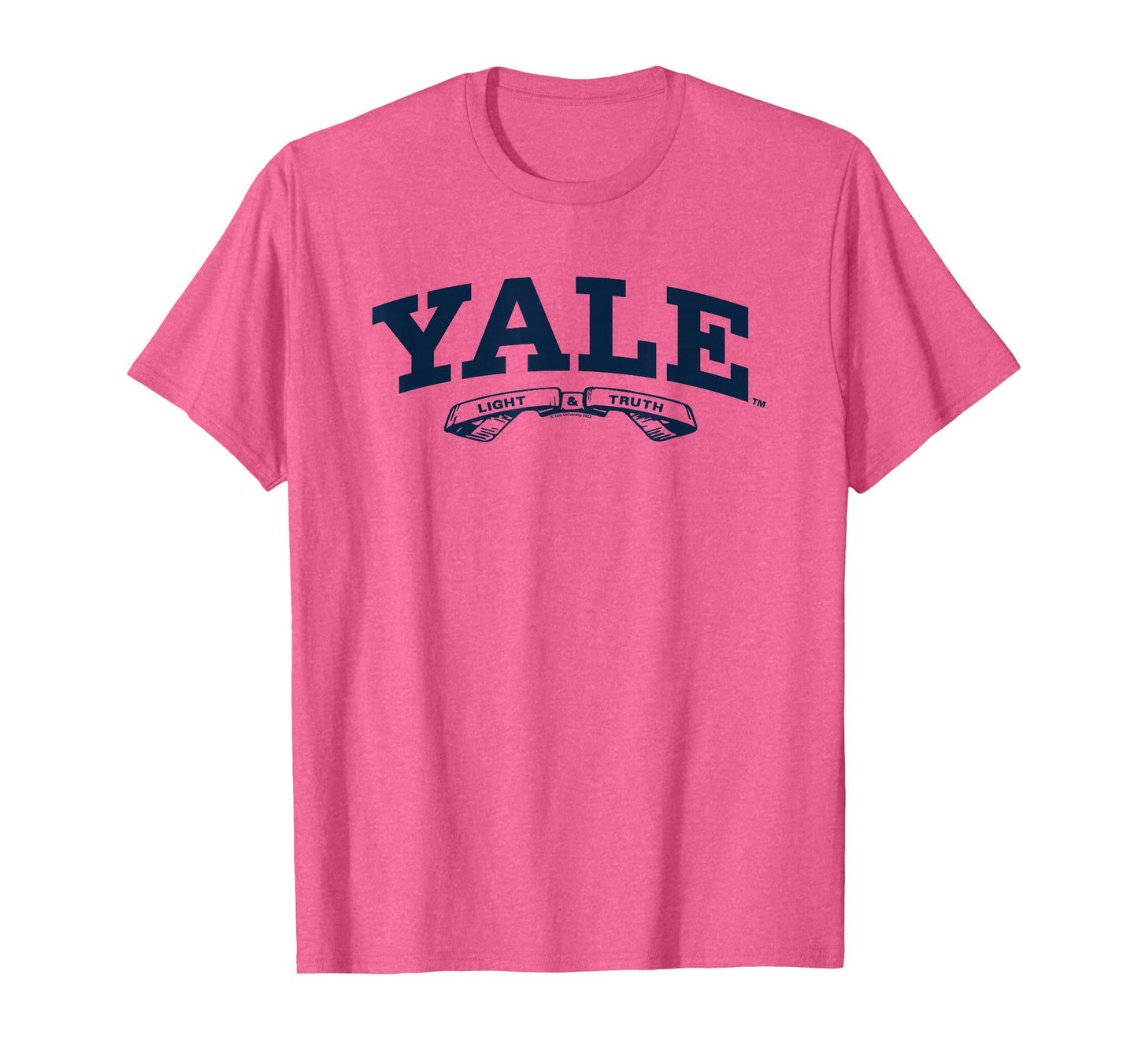 Yale University Light And Truth Big Varsity Logo T-Shirt