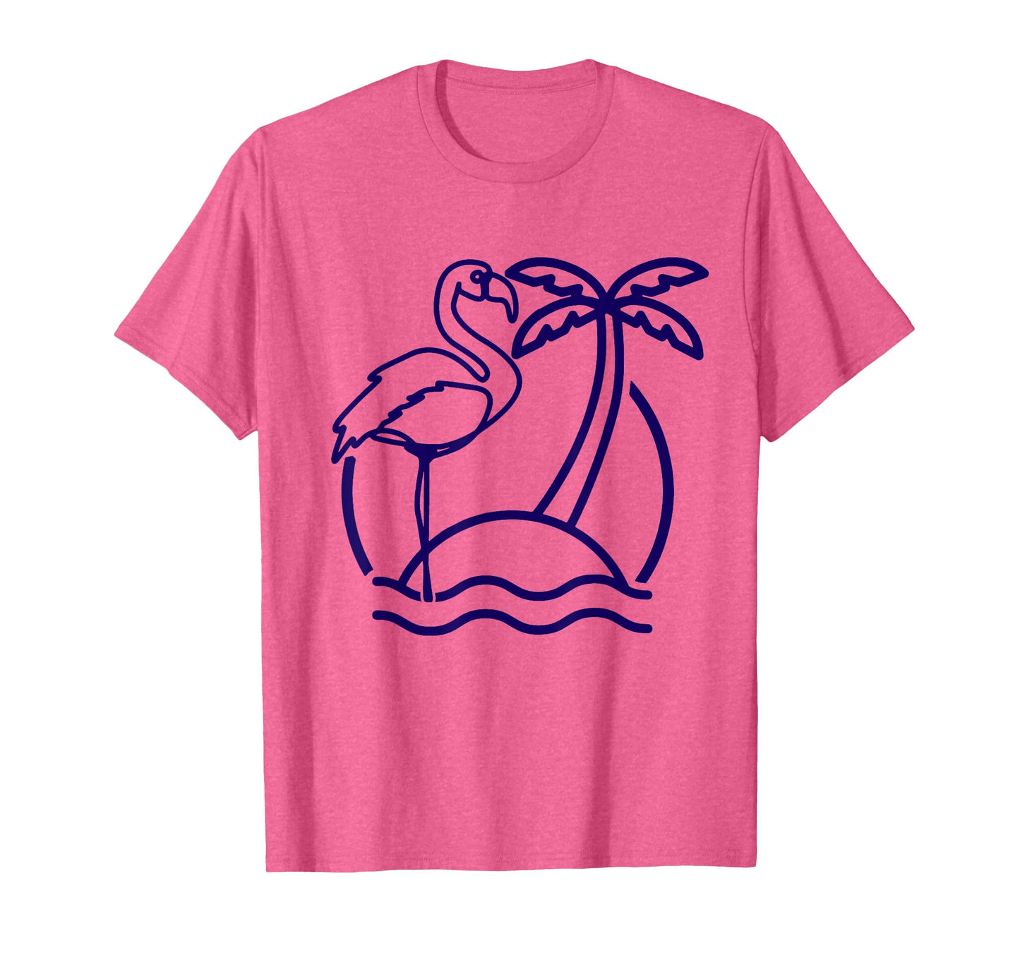 Flamingo Beach Vintage Retro 80s Miami Flamingo Lover T-Shirt for Men Women Girls Kids