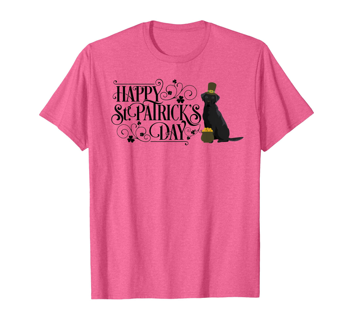 St Patricks Day Black Labrador Retriever Shirt Dog