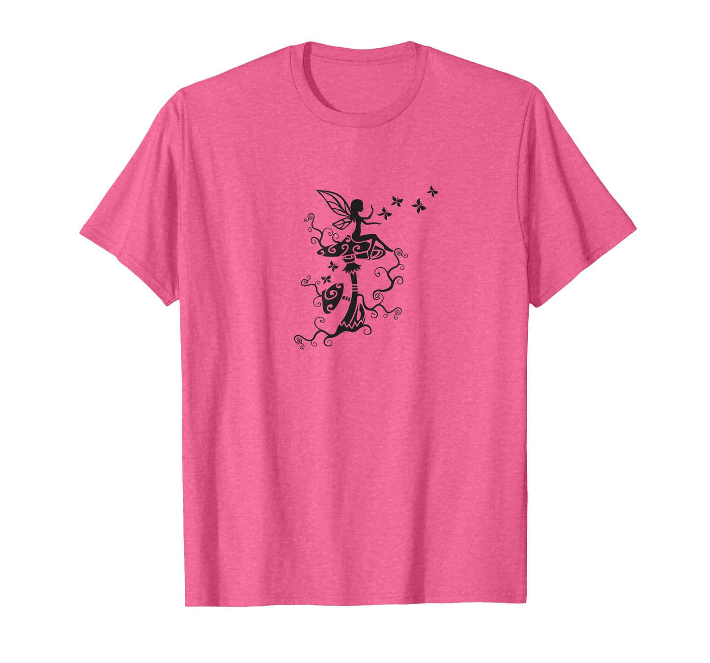 Fairy butterflies mushrooms elf magic Wicca nature mythology T-Shirt
