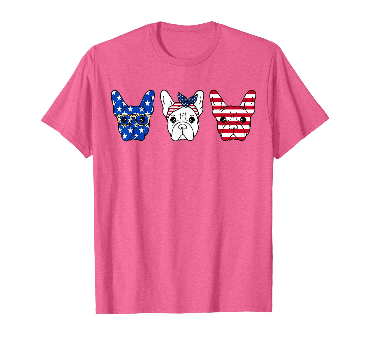 French Bulldog American Flag Patriotic Frenchie Bulldog T-Shirt