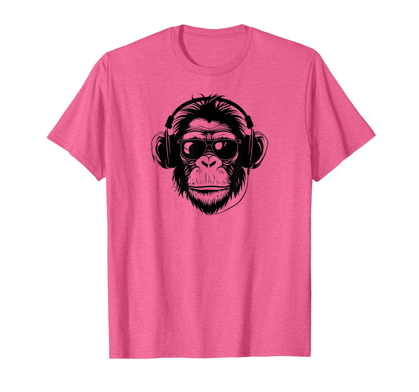 Cute Chimpanzee Monkey Headphone DJ Primate Chimp T-Shirt