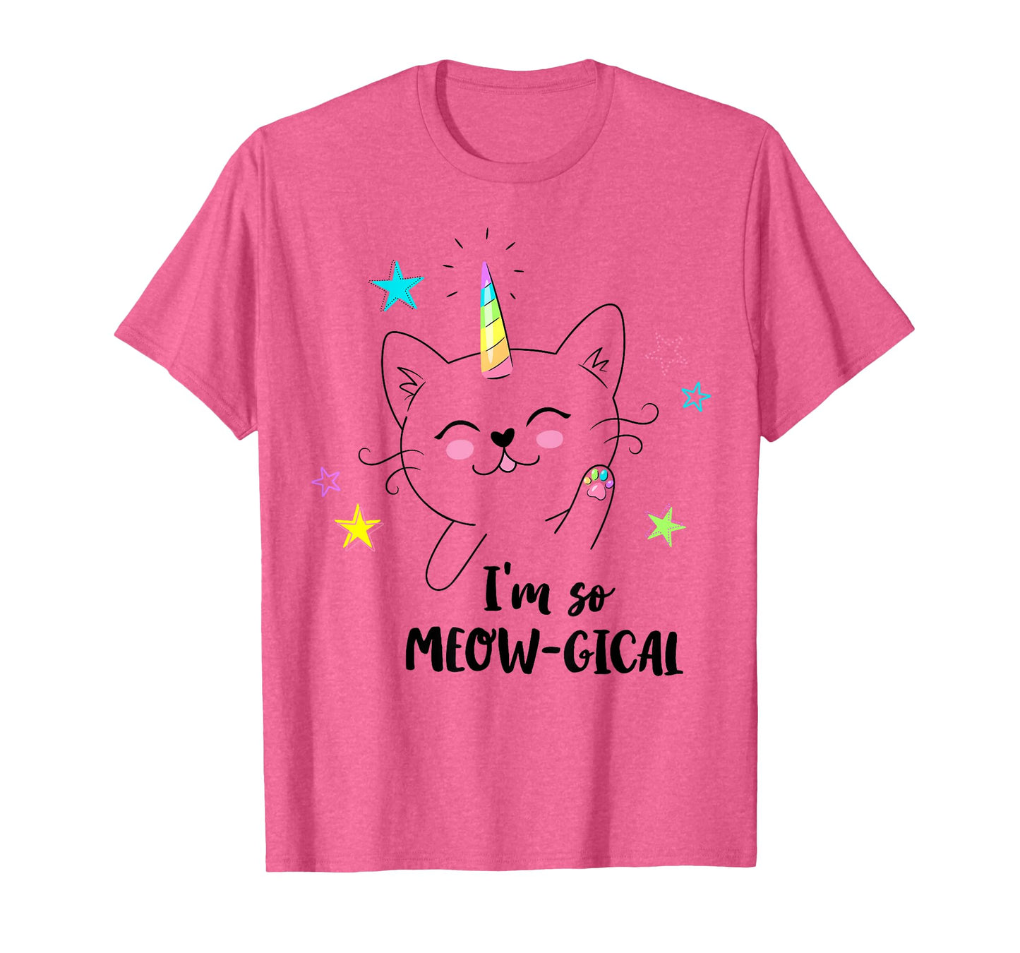 Caticorn cute kitty kids I'm so meow-gical funny cat unicorn T-Shirt