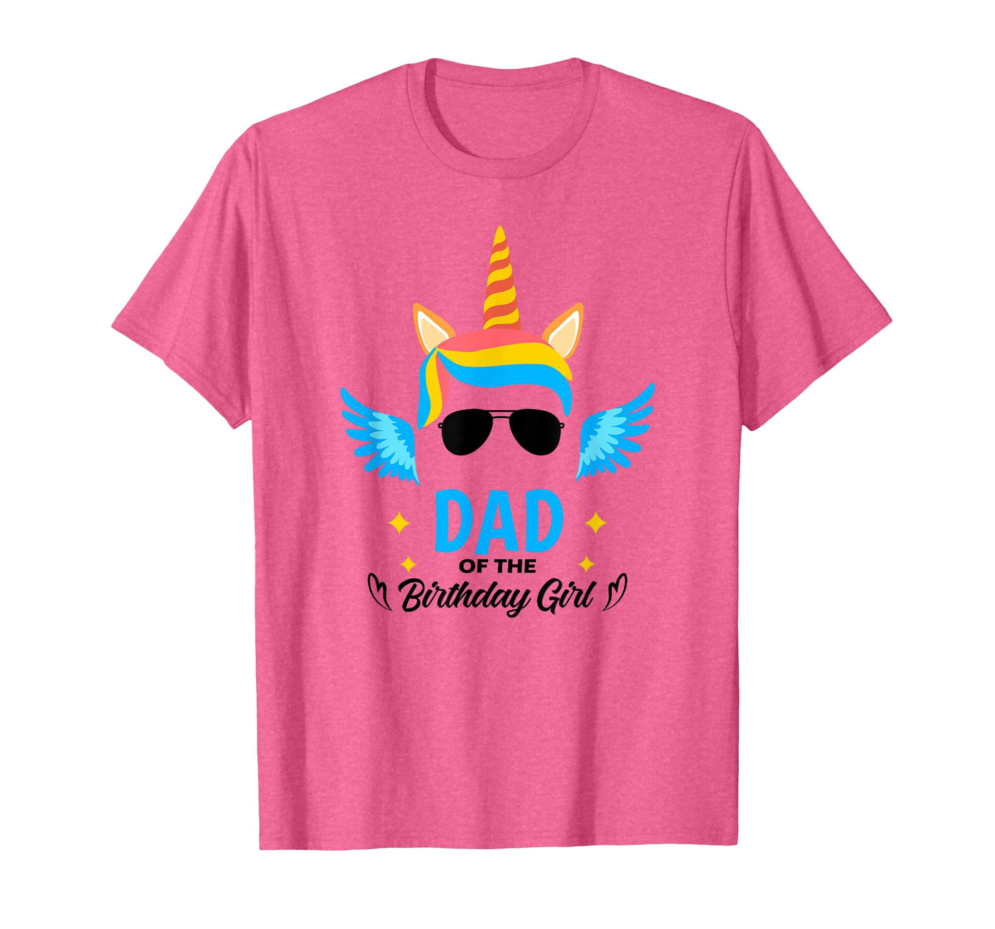 Dad of The Birthday for Girl Father Unicorn First Birthday T-Shirt