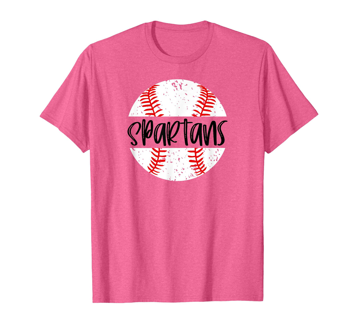 Spartans Baseball Team Mascot School Spirit Game Day T-Shirt