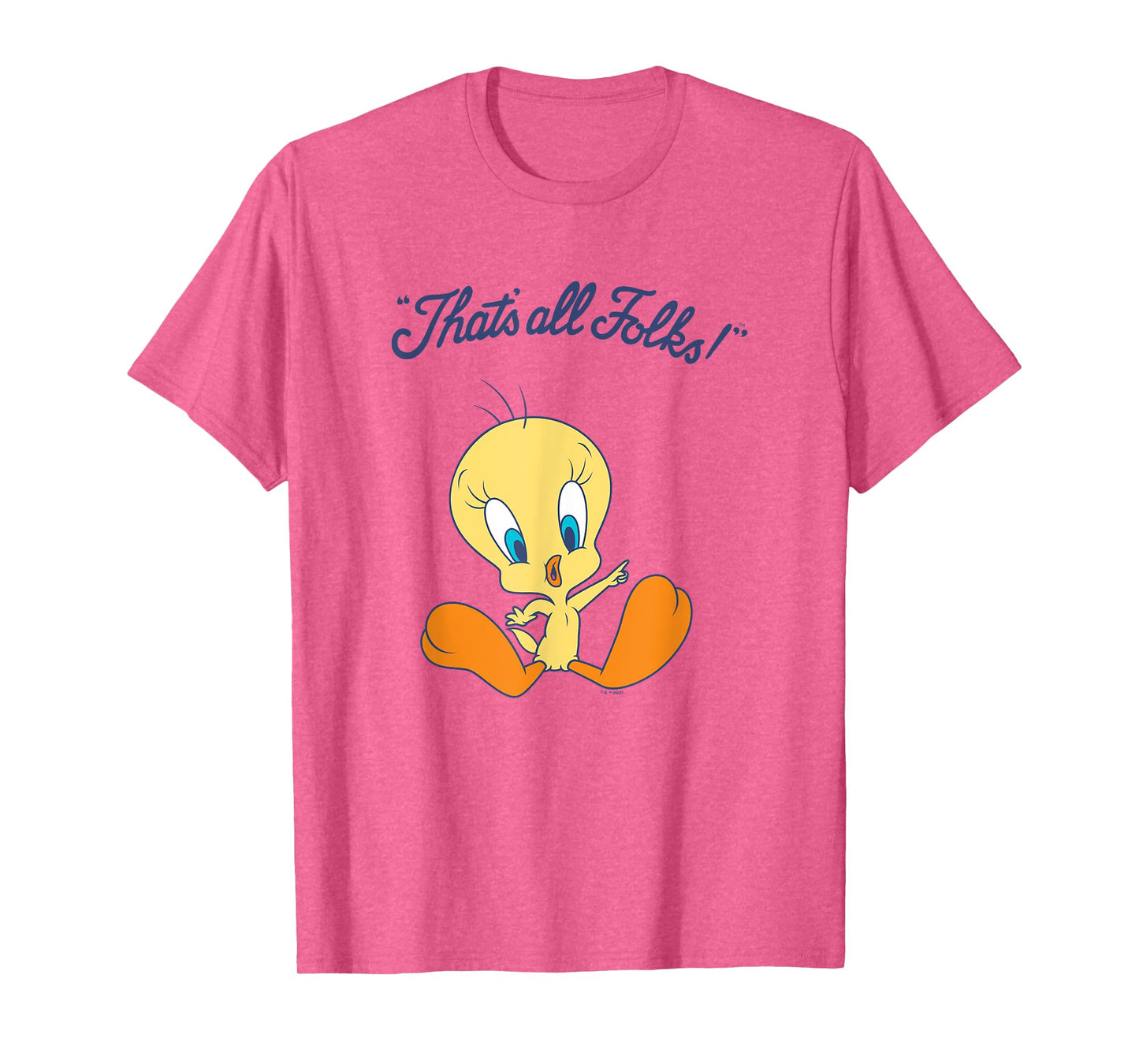 Looney Tunes "That’s All Folks!" Cute Tweety Bird Logo T-Shirt