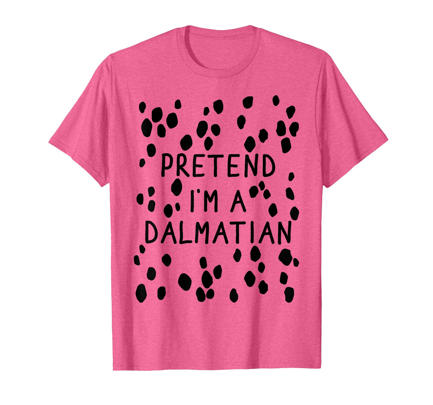 Pretend Im dalmatian with back lazy costume halloween party T-Shirt