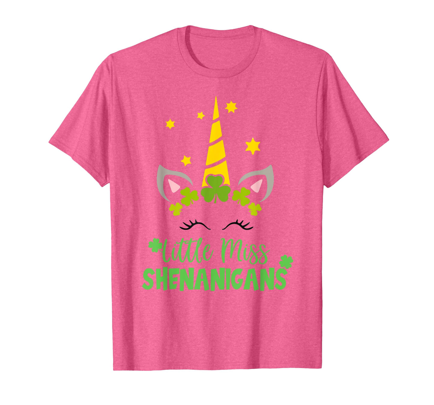 Irish Little Miss Shenanigan St Patrick Day Funny Women Girl T-Shirt