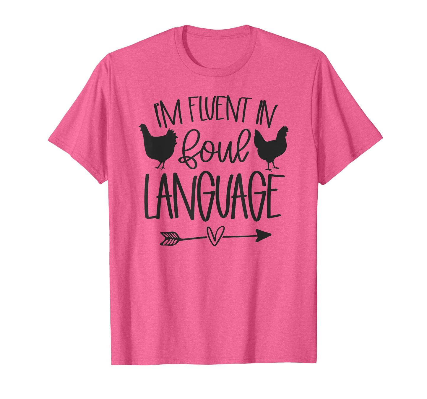 FLUENT IN FOUL LANGUAGE Funny Chicken T-Shirt