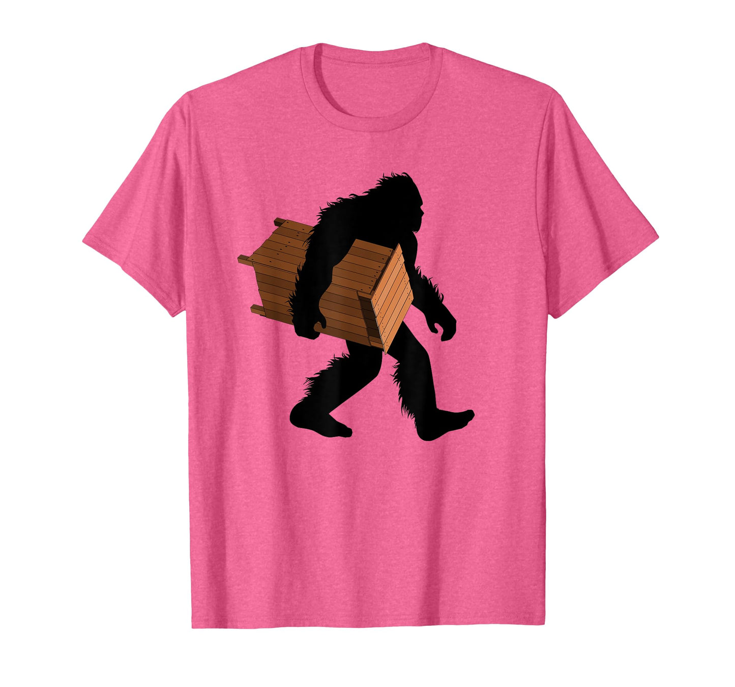 Funny Bigfoot with Outhouse Cryptid Latrine Sasquatch T-Shirt
