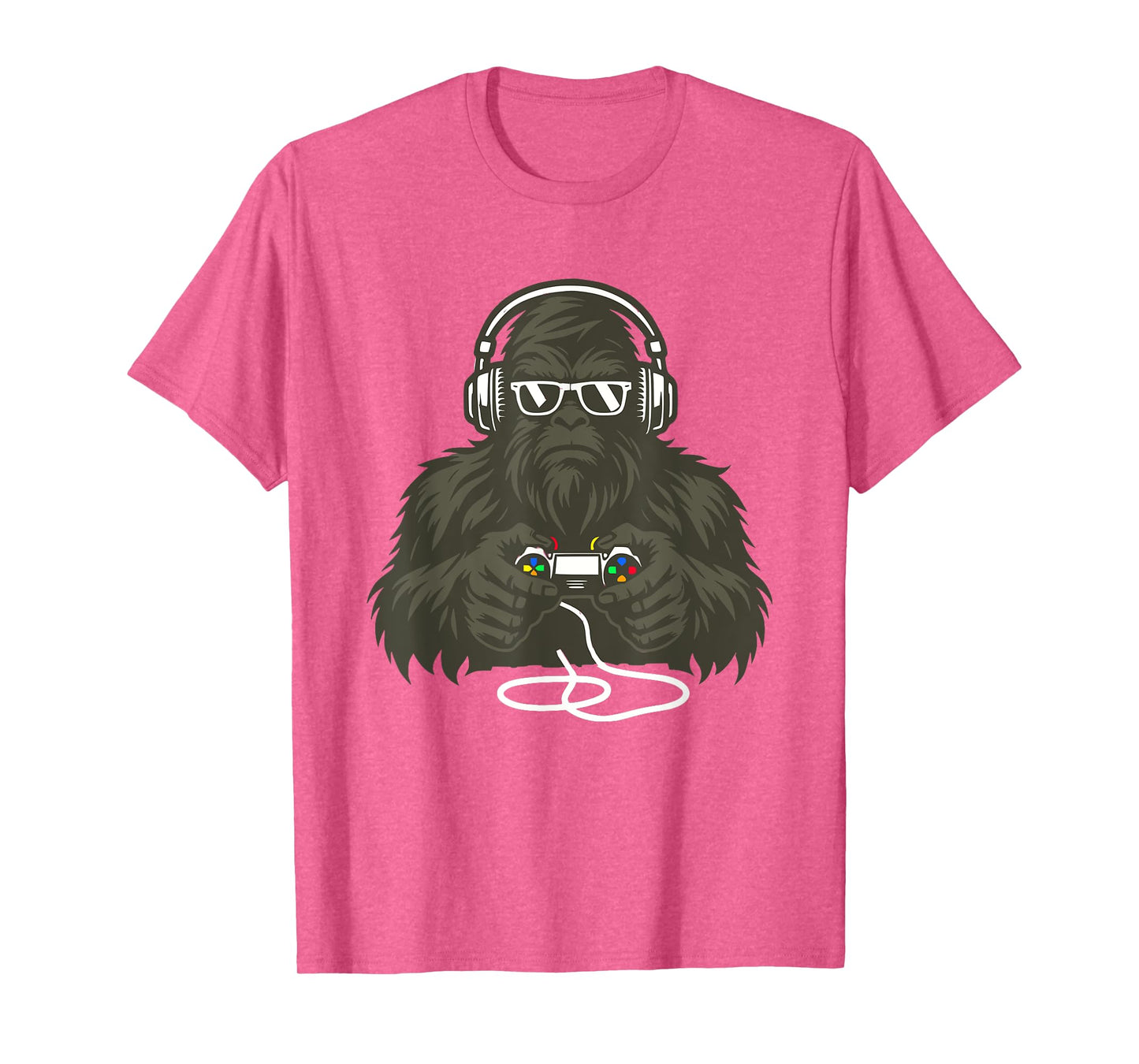 Sasquatch Bigfoot Video Gamer Retro Gaming Men Boys Teens T-Shirt