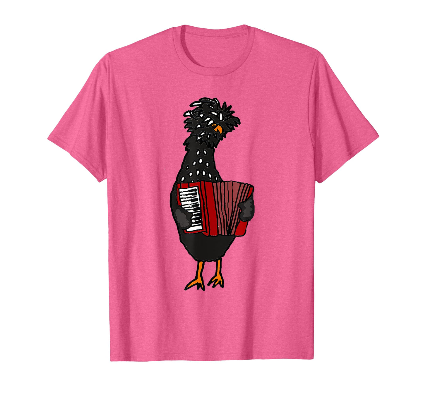 Smiletodaytees Fun Polish Chicken Playing Accordion T-shirt T-Shirt