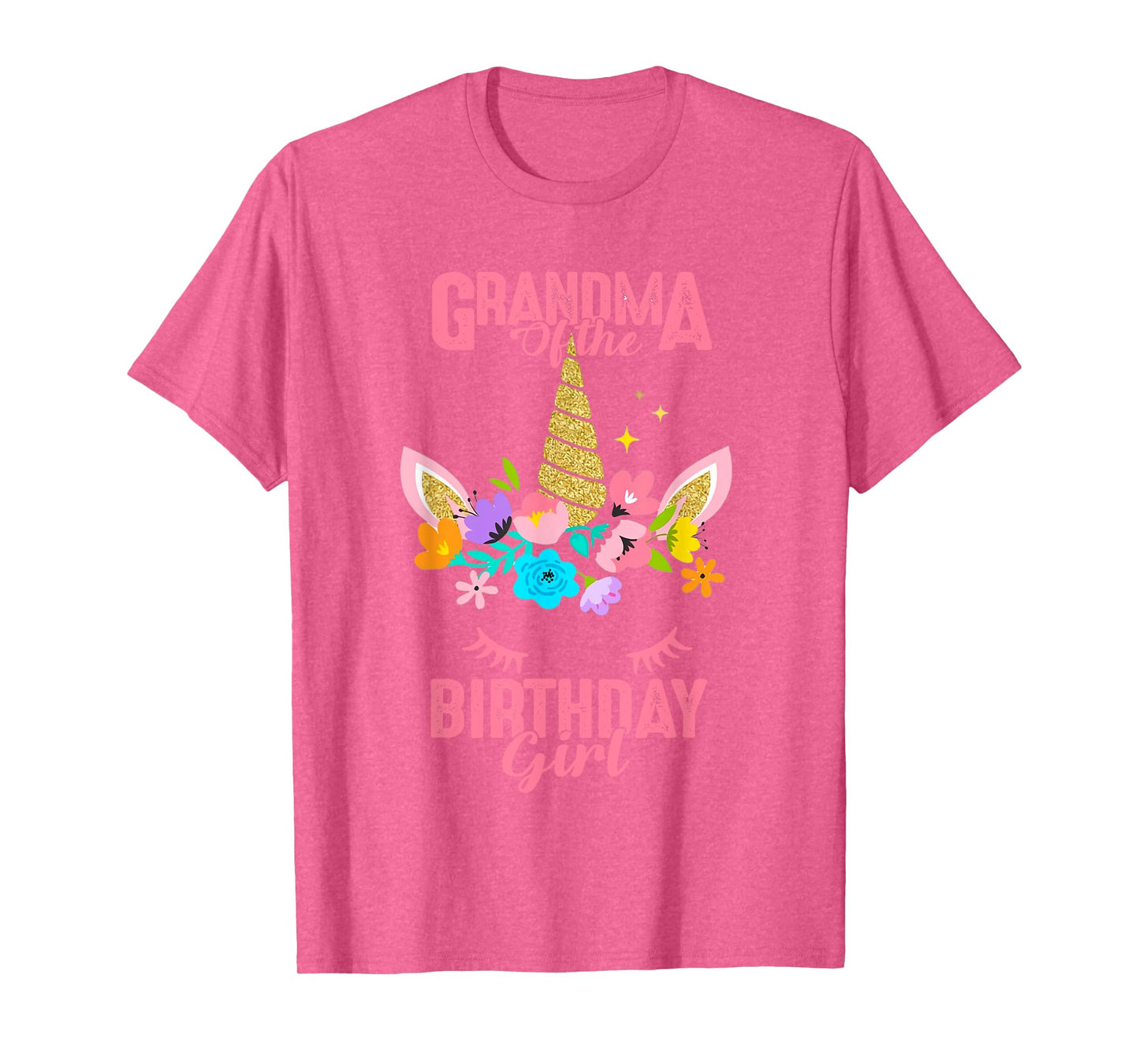 Grandma of the Birthday Girl Gift Unicorn Birthday Matching T-Shirt