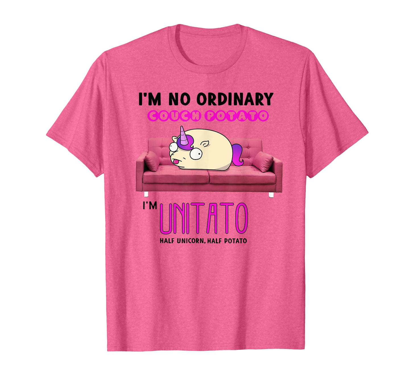 Couch Potato Funny Unicorn T-Shirt T-Shirt