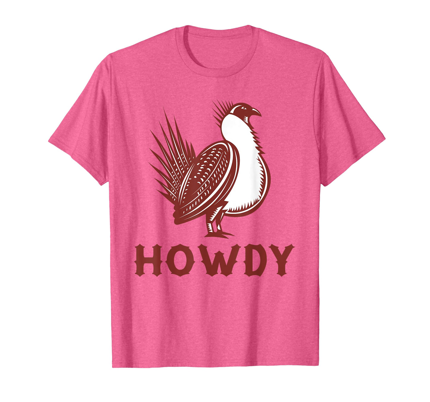 Sage Grouse Howdy Cowboy Western Bird Country Cowgirl T-Shirt
