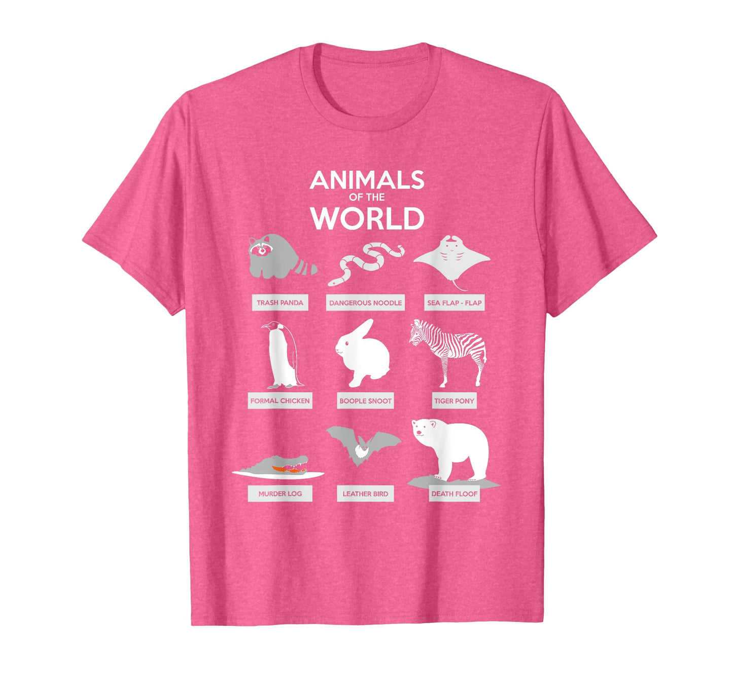 Animals Of The World T-Shirt | Funny Wild Animals Shirt