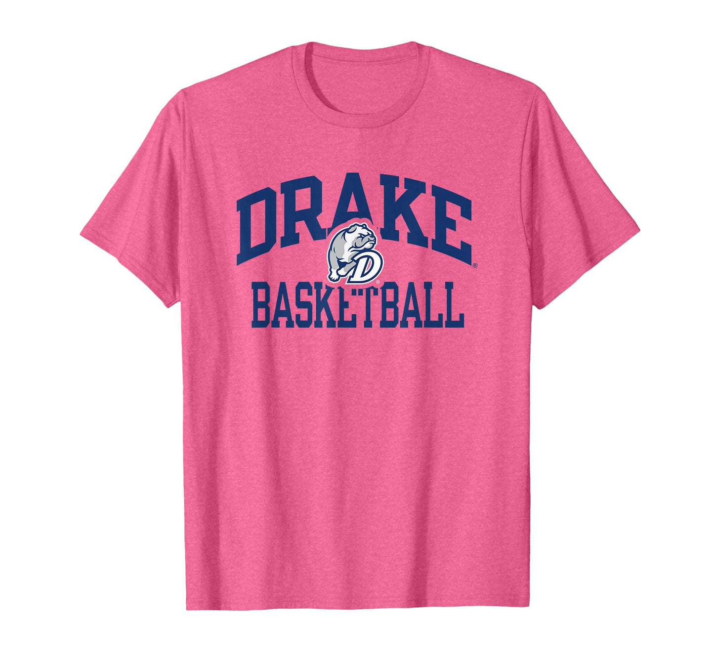 Drake Bulldogs Basketball Arch Gray Officially Licensed T-Shirt