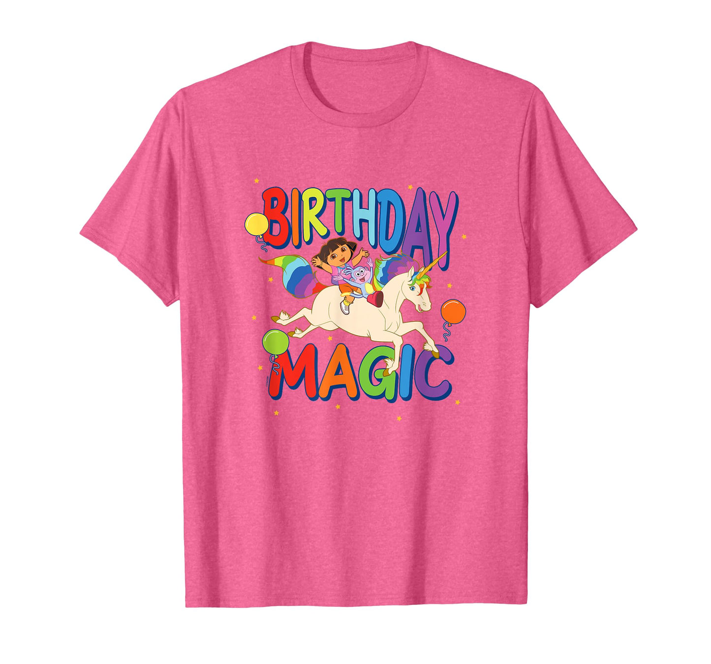 Dora the Explorer Birthday Magic Dora & Boots Riding Unicorn T-Shirt
