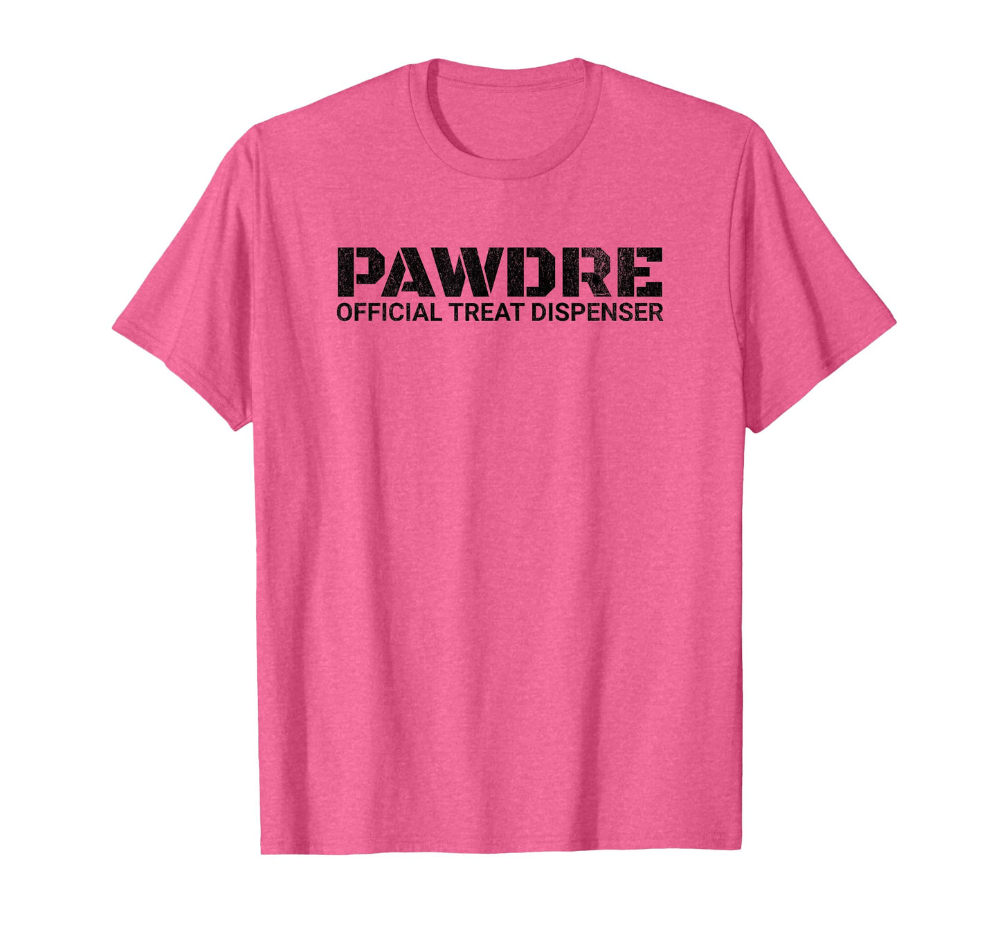 Funny PAWDRE Official Treat Dispenser, Cat and Dog Dad T-Shirt