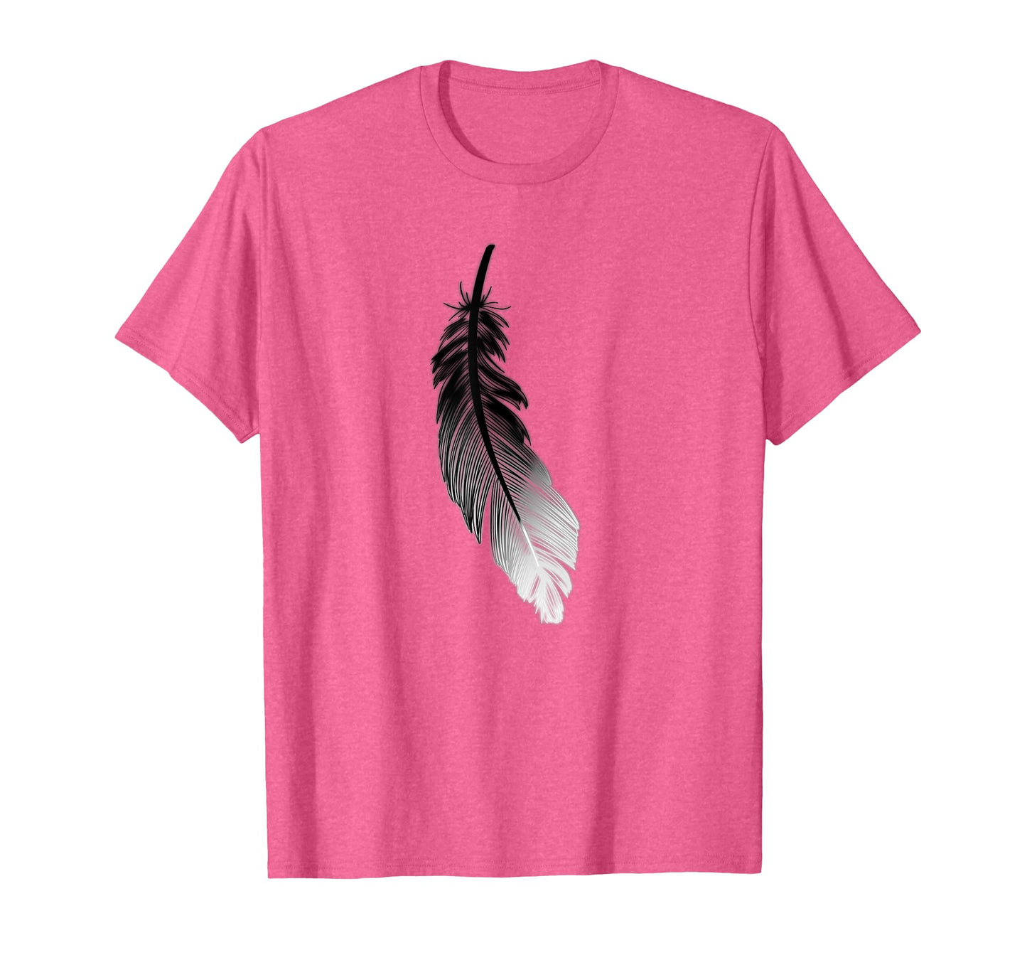 Shirt with Black Feather Print T-Shirt