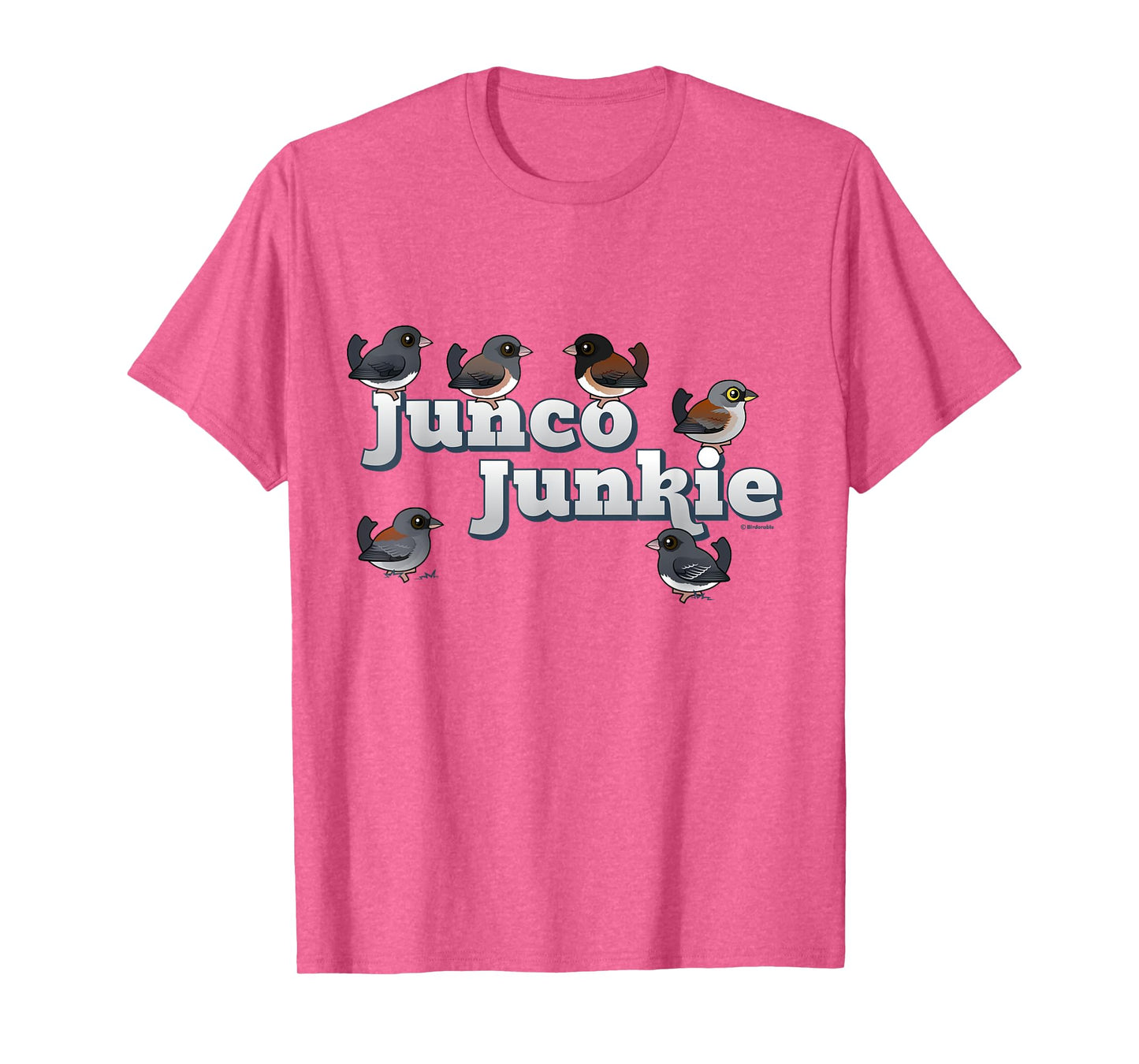 Cute Cartoon Junco Junkie Birdorable Birds Dark-eyed Juncos T-Shirt