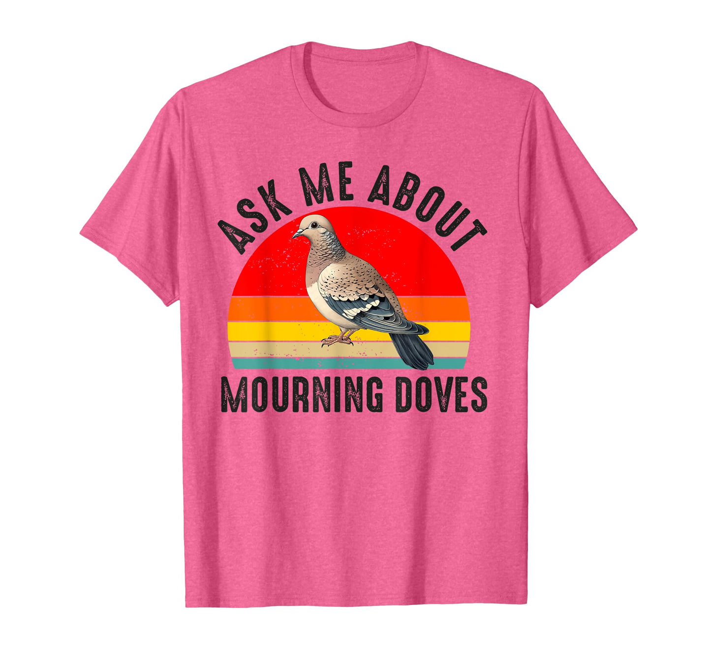 Mourning Dove Bird Lover Women Men Girl Boys Vintage Retro T-Shirt