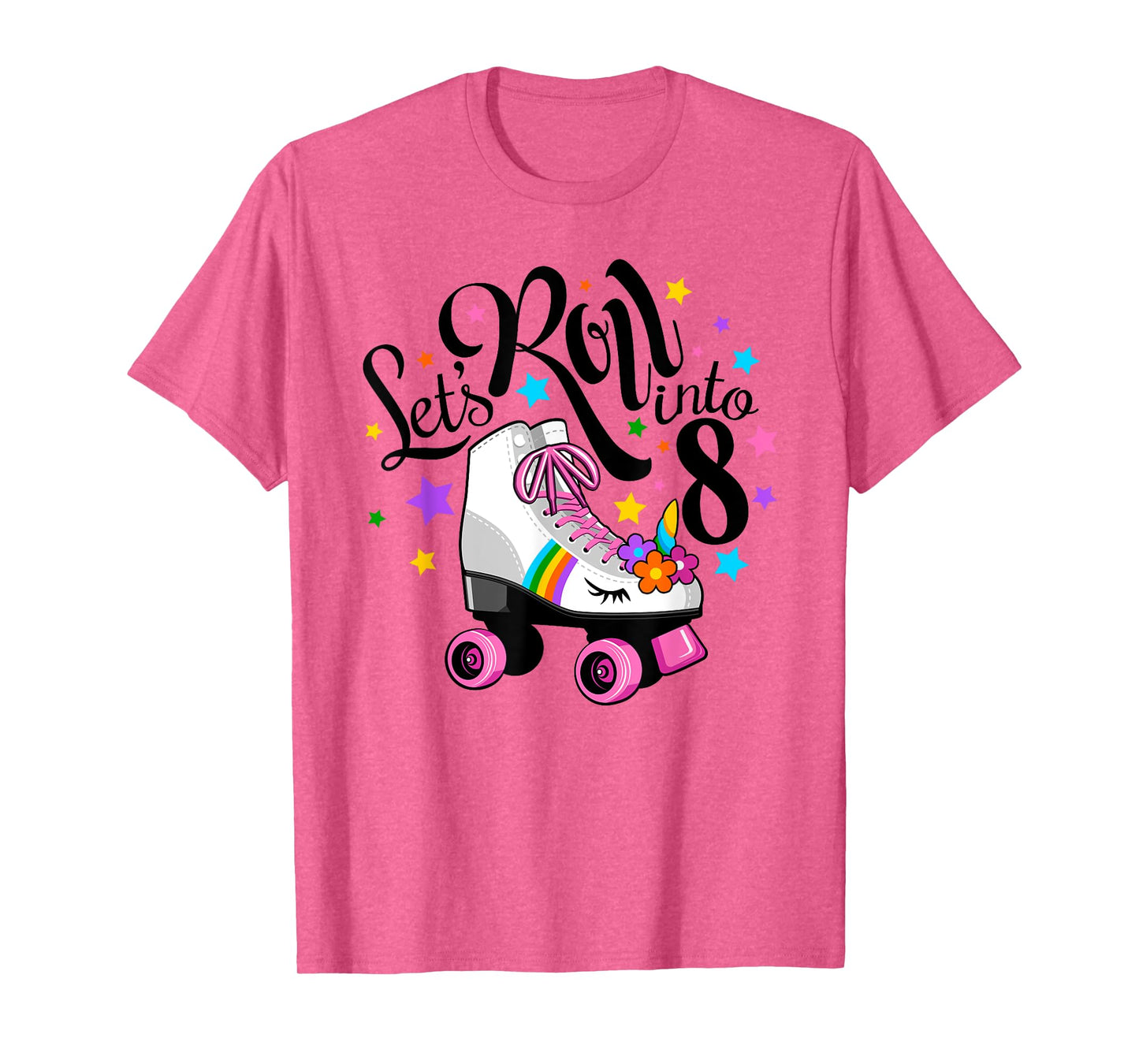 Lets roll into 8 Birthday. Unicorn, Roller skate T-Shirt