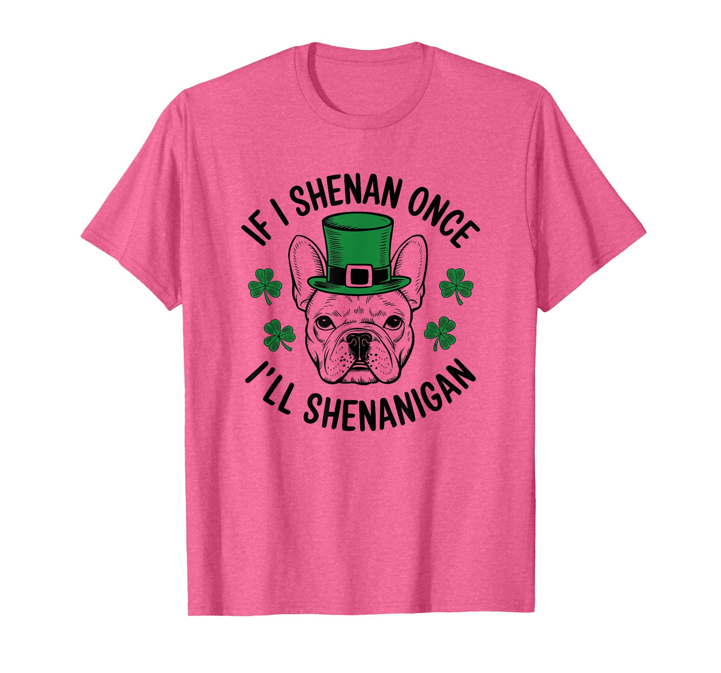 St Patricks Day If I Shenan Once I’ll Shenanigan Funny Dog T-Shirt