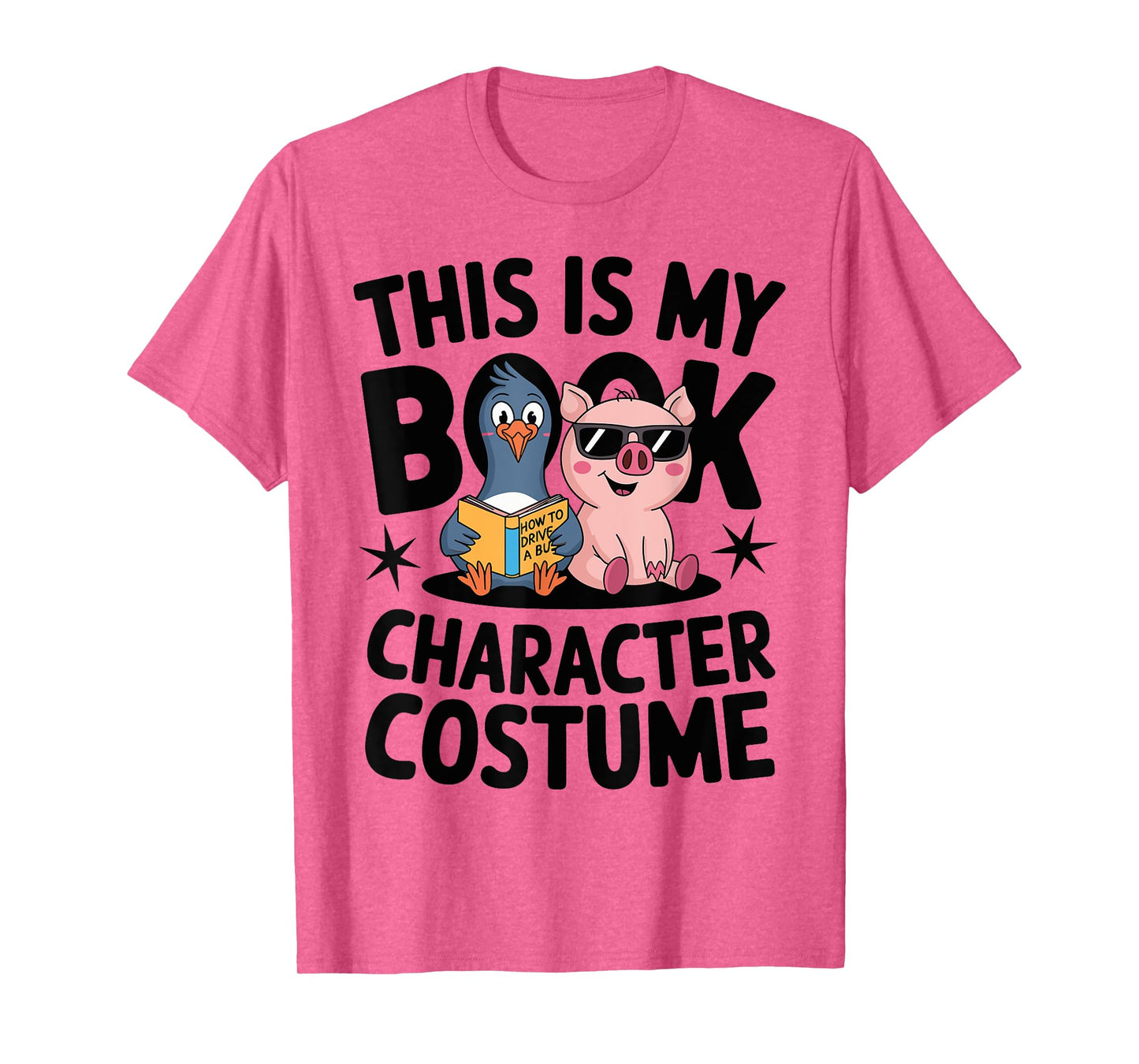 This Is My Book Character Costume Penguin Pig T-Shirt