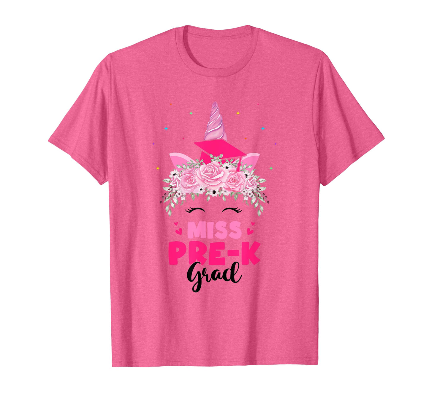Unicorn Miss Pre-k Grad Preschool Graduation Girls Kids T-Shirt