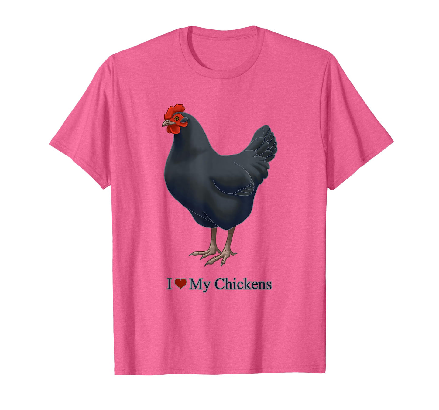I Heart (Love) My Black Australorp Chicken Hen T-Shirt