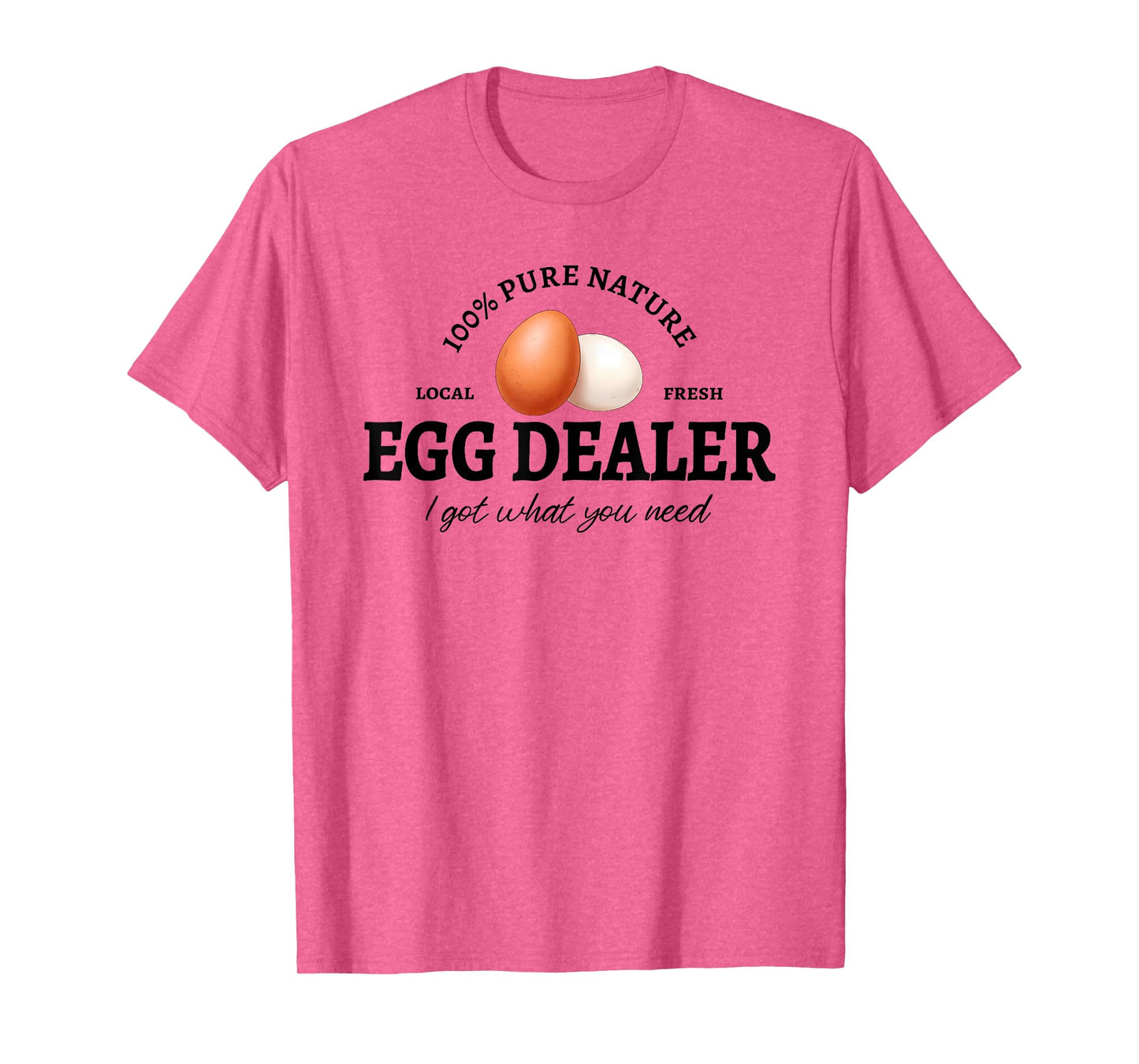 Egg Dealer Funny Chicken Farmer & Farmers Market Logo T-Shirt