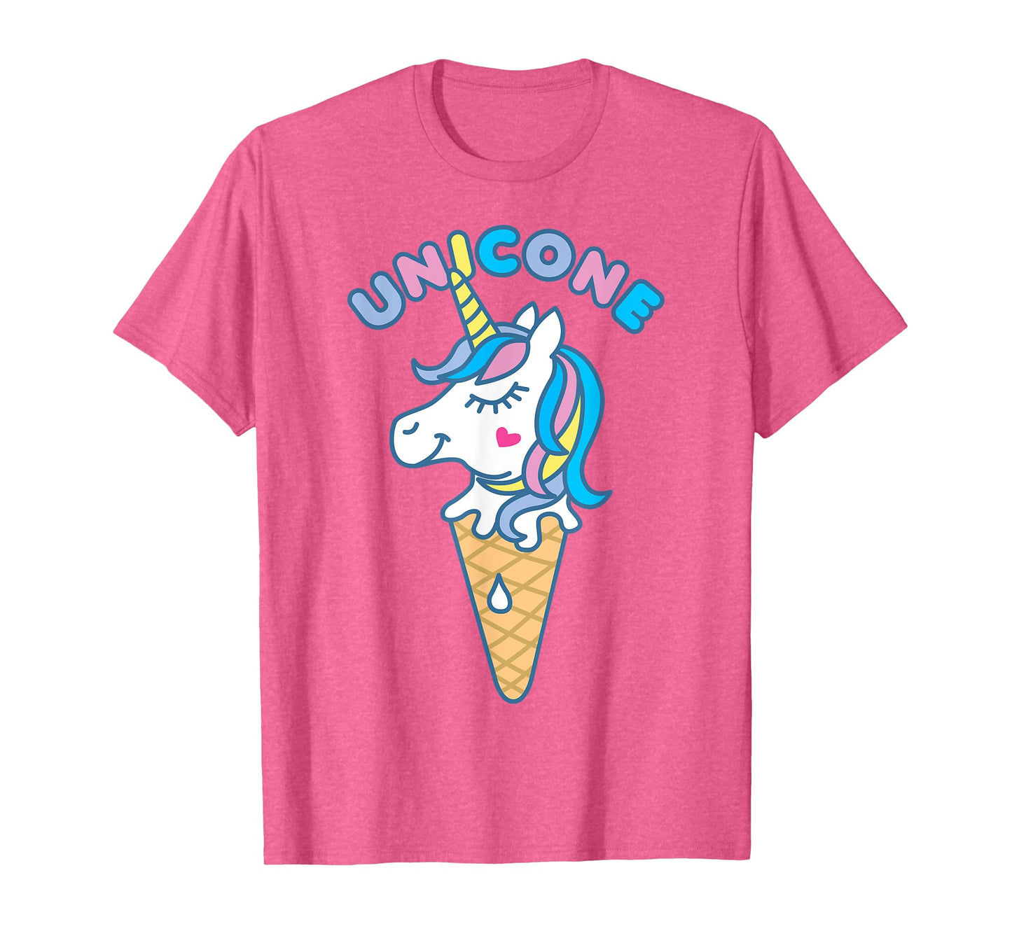 Unicorn Ice Cream Kawaii Unicone Cute Graphic Tee T-Shirt