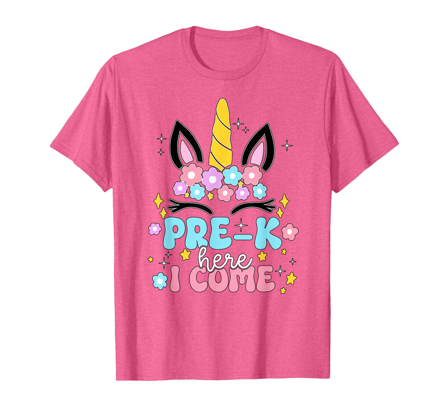 Preschool Here I Come Unicorn Girls Kids Back To School T-Shirt