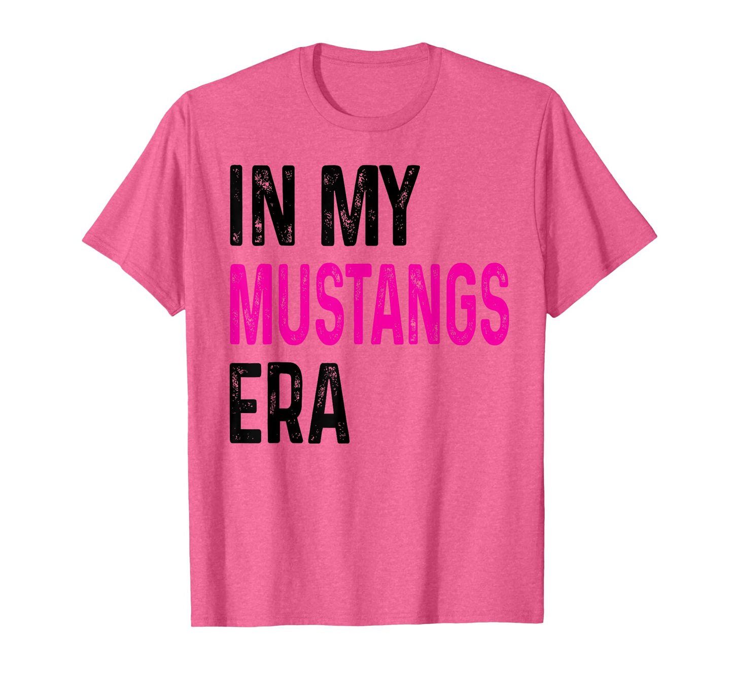 In My Mustangs Era Back to School Spirit Game Retro Groovy T-Shirt