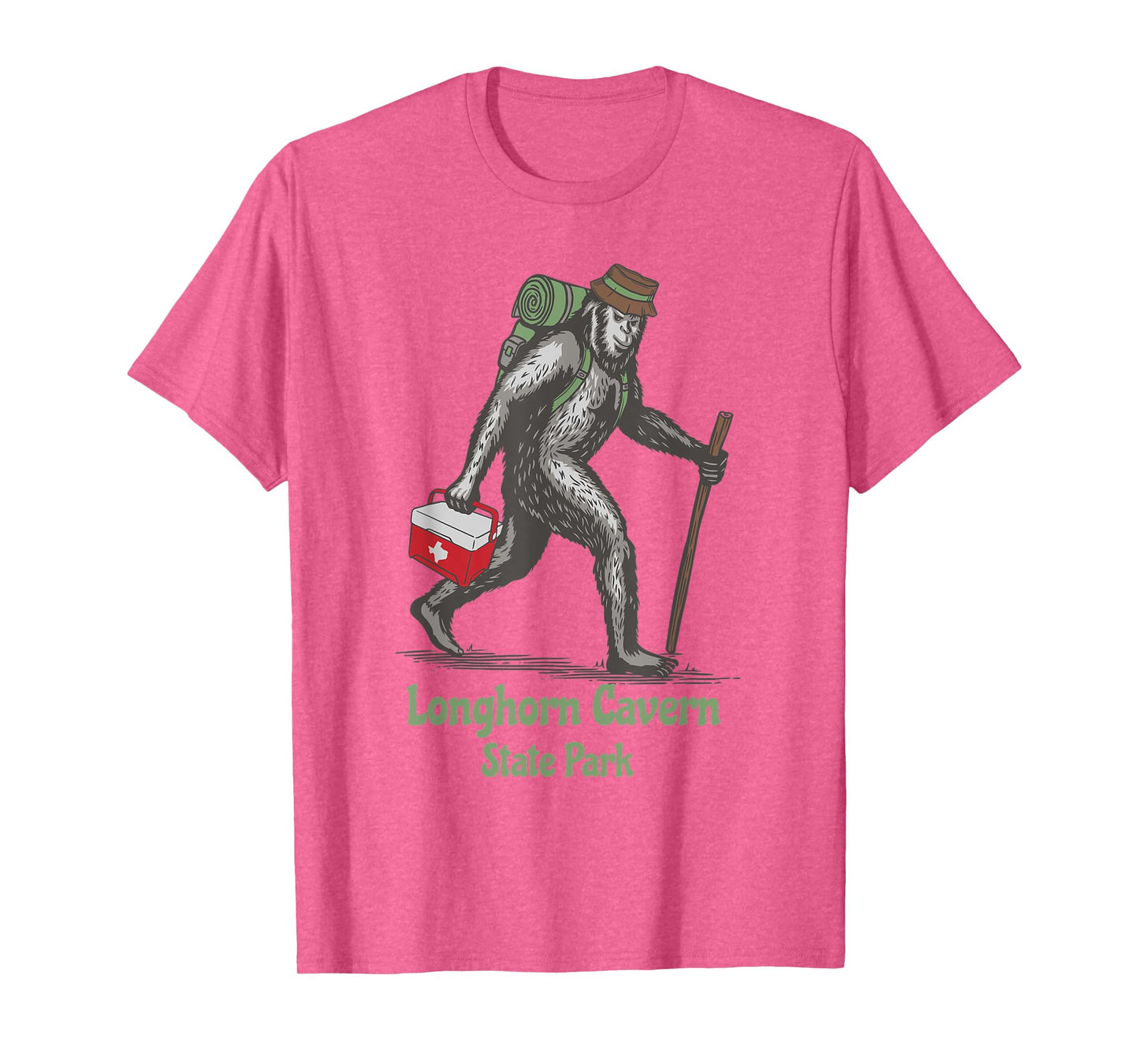 Bigfoot Sighting Longhorn Cavern State Park Texas Souvenir T-Shirt