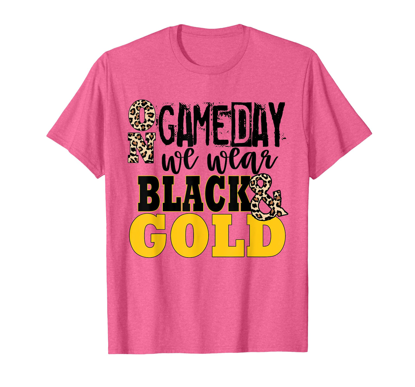 We Wear Black And Gold School Spirit T-Shirt