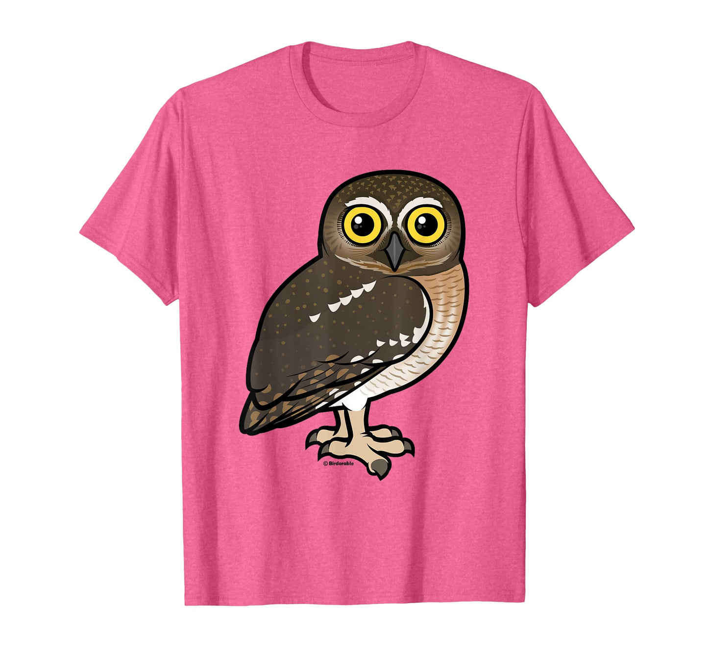 Cute Cartoon Elf Owl Birdorable Illustrated Bird T-Shirt