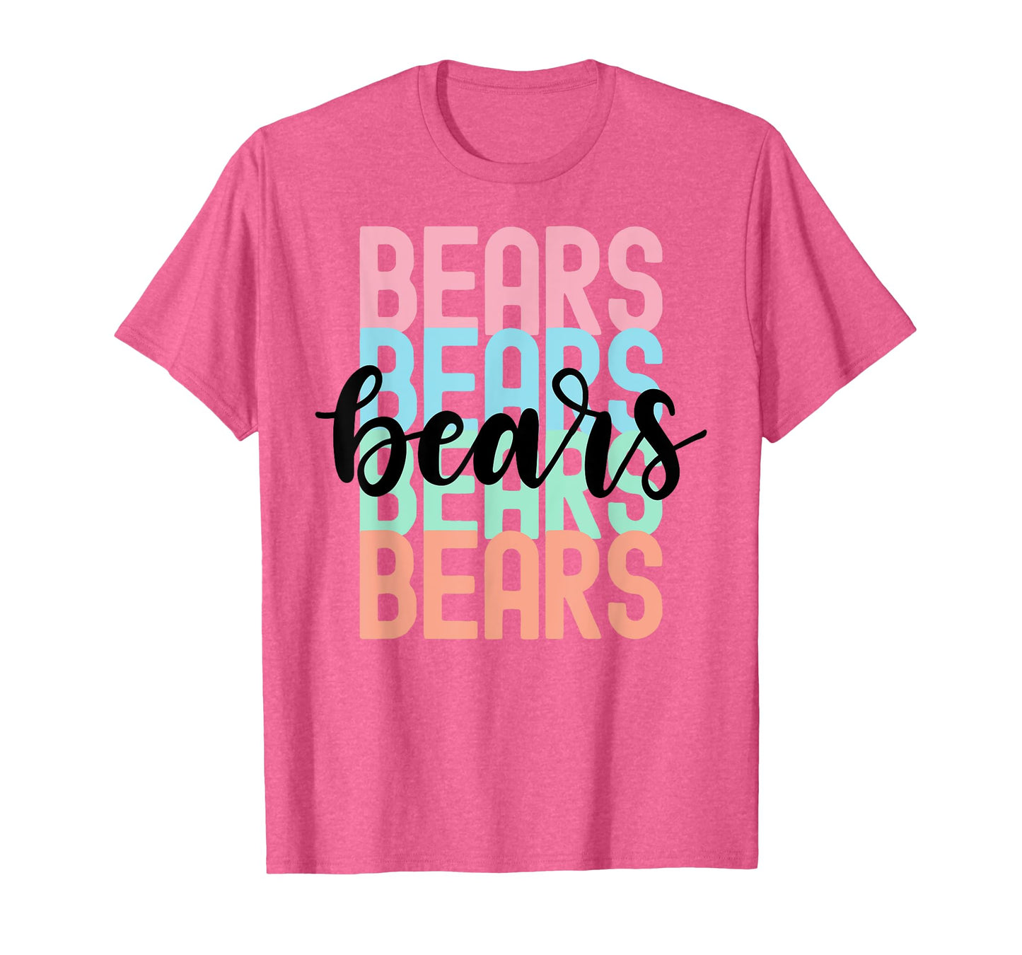 Bears Team Mascot School Spirit Game Night T-Shirt