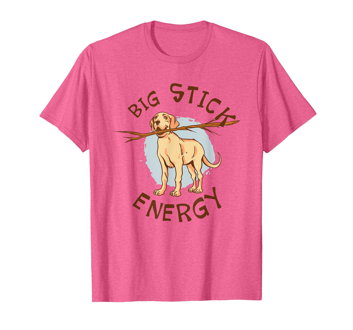 Big Stick Energy Cute Yellow Labrador Retriever Owner T-Shirt