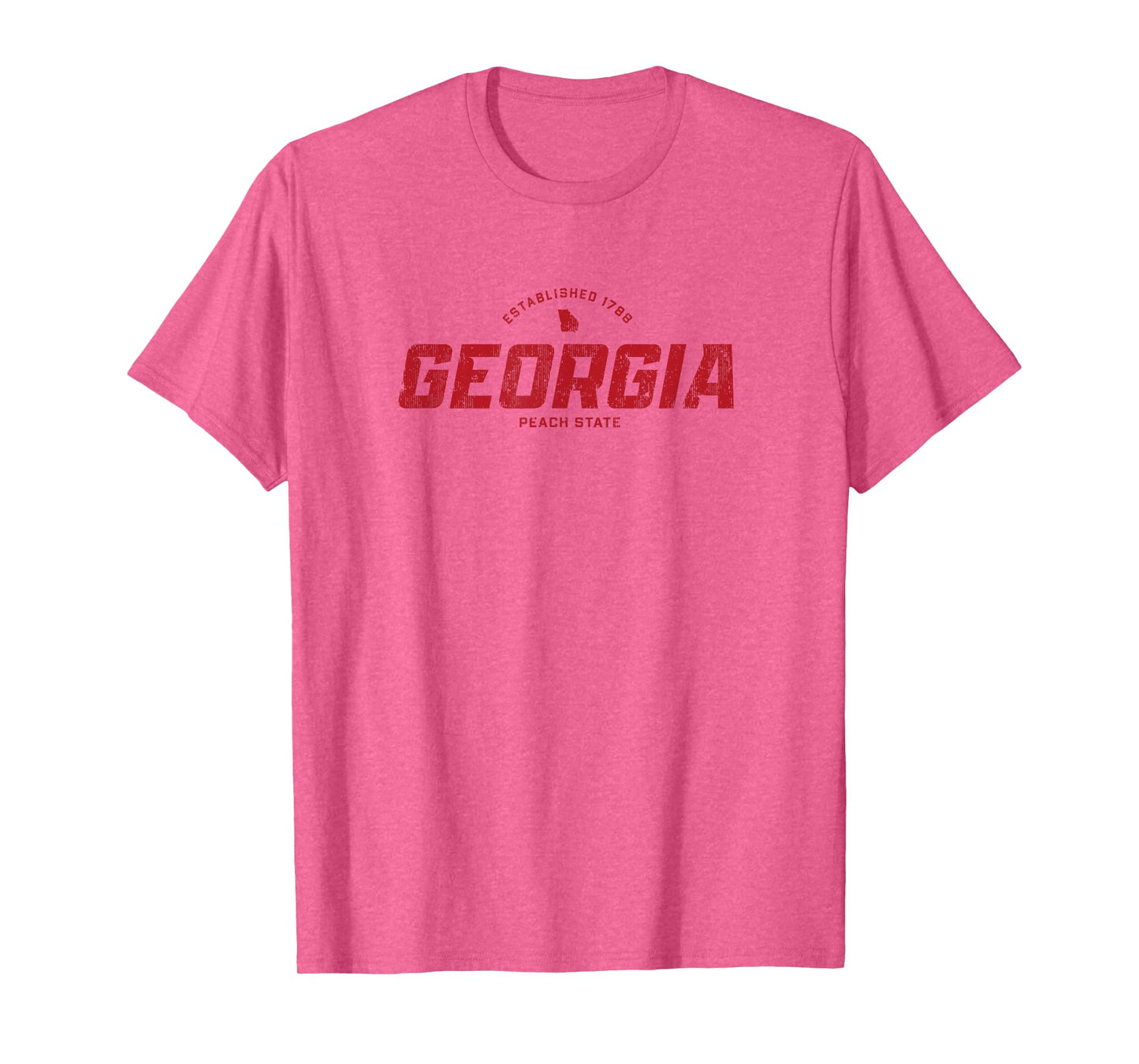 Georgia GA Vintage Athletic Red Sports Logo T-Shirt