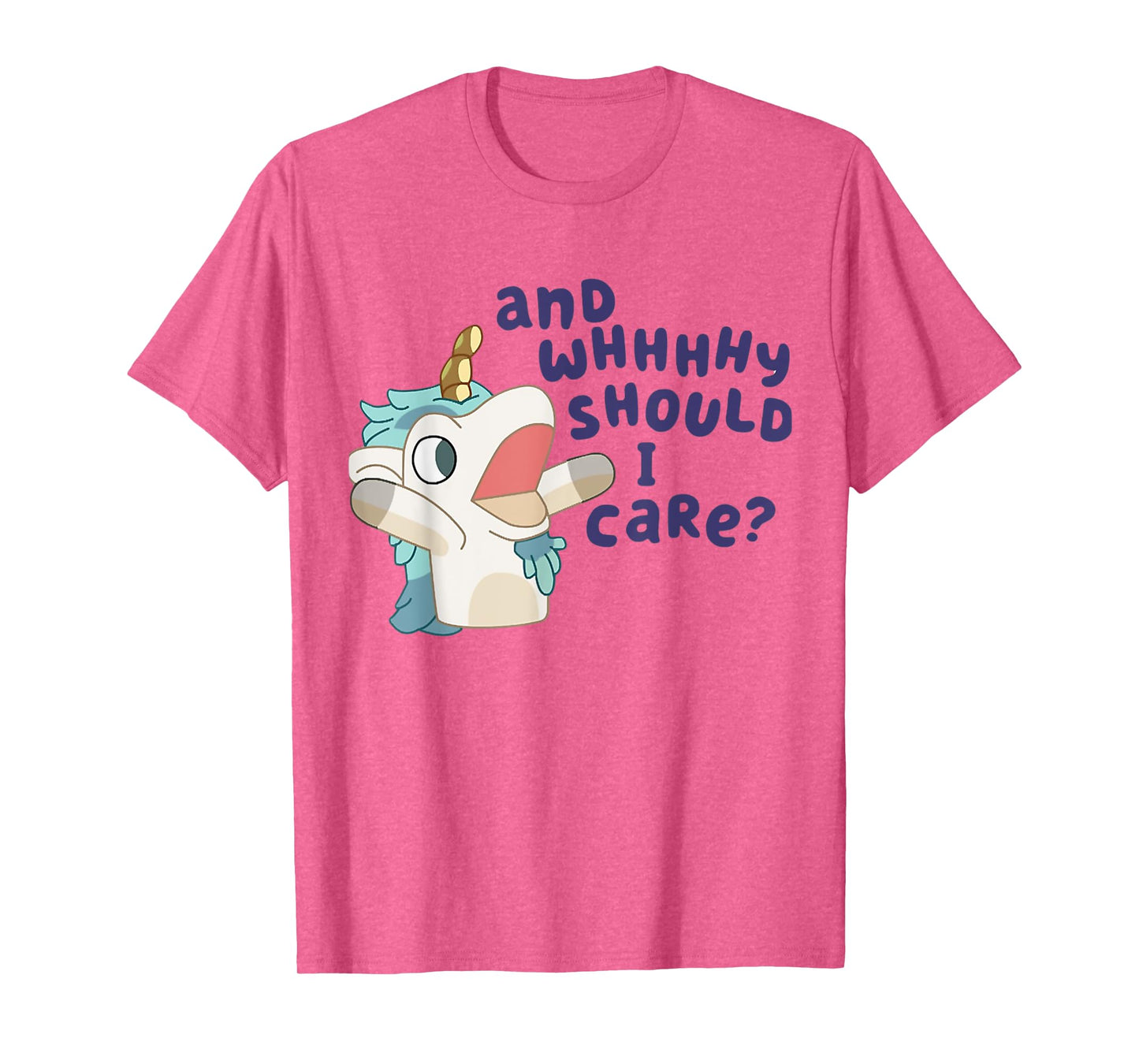 And Why Should I Care? Sarcastic Unicorn Funny Unicorn Lover T-Shirt