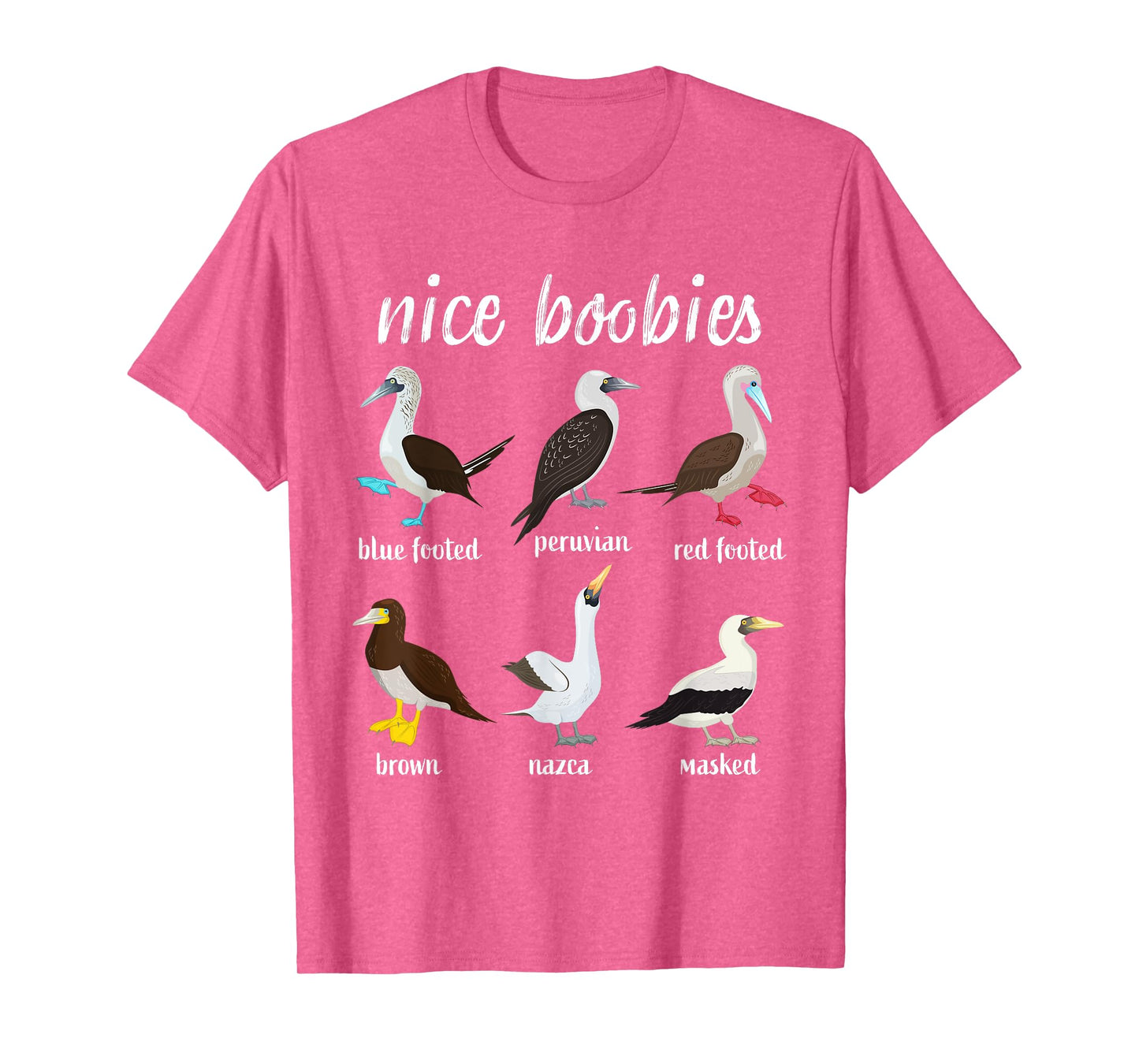 Booby Birds Funny Nice Boobies Galapagos Islands Wildlife T-Shirt